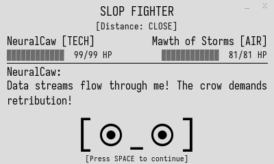SLOP FIGHTER screenshot 1
